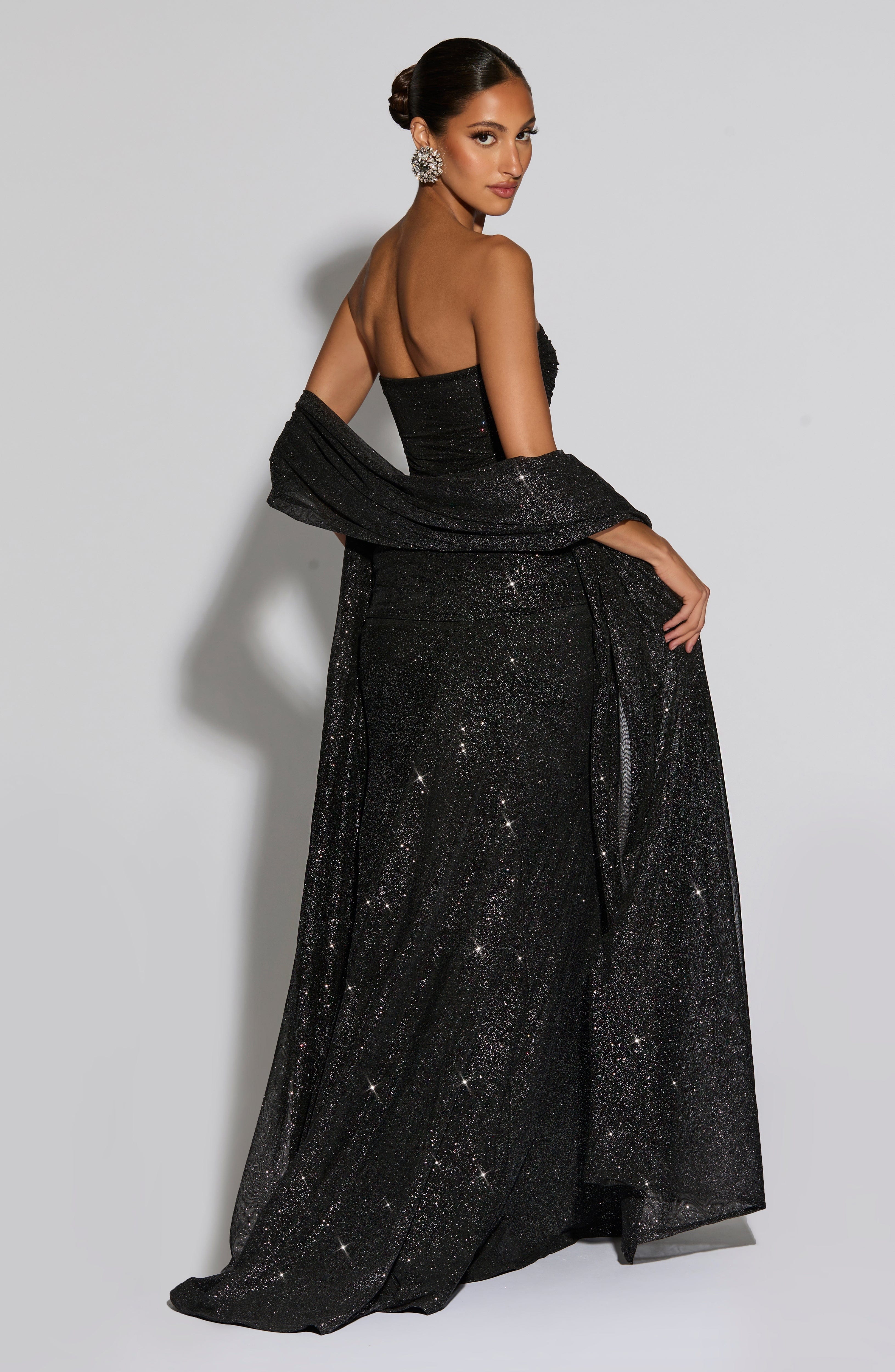Agnes Shawl - Black Sparkle