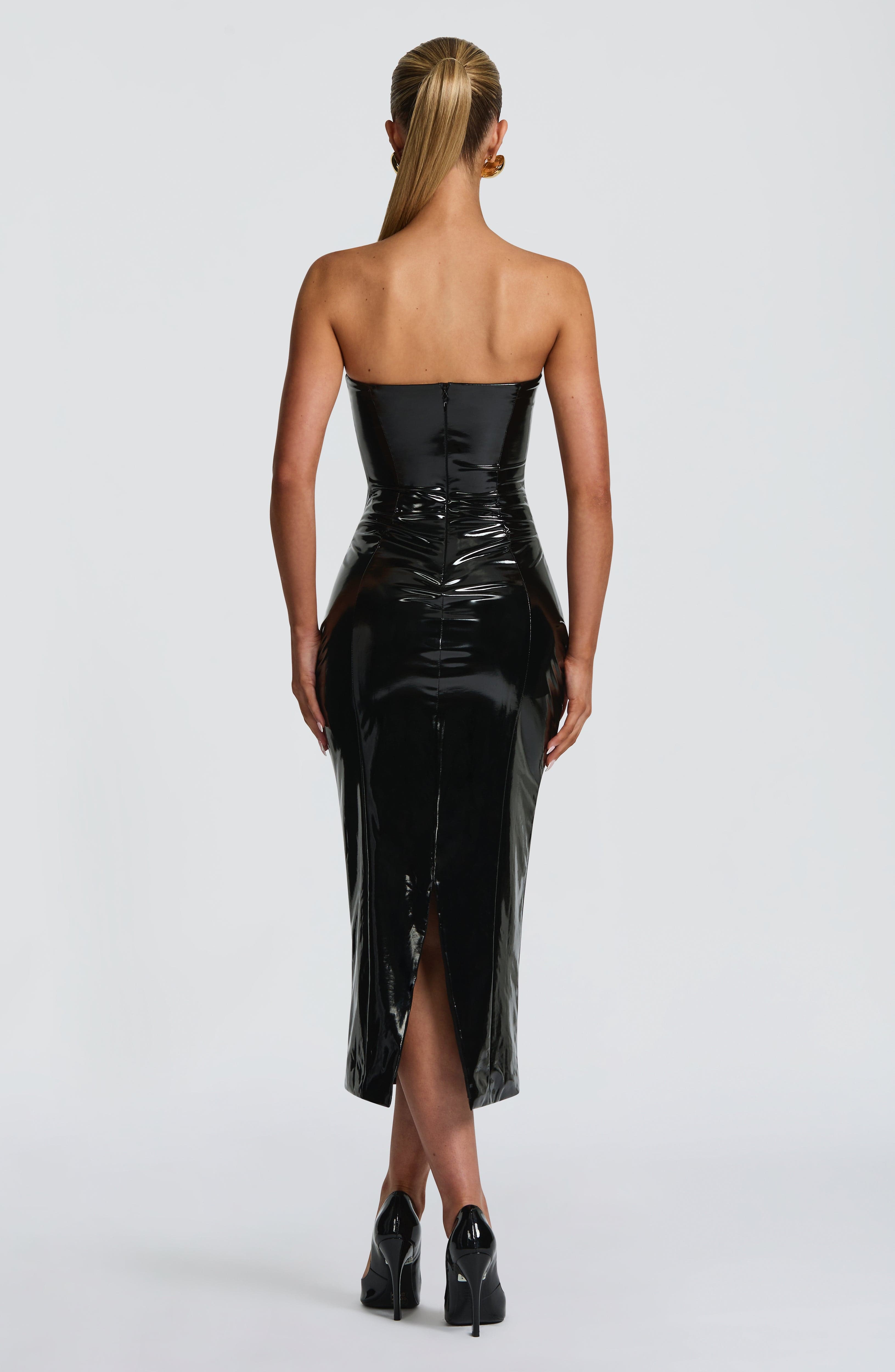 Amala Midi Dress - Black