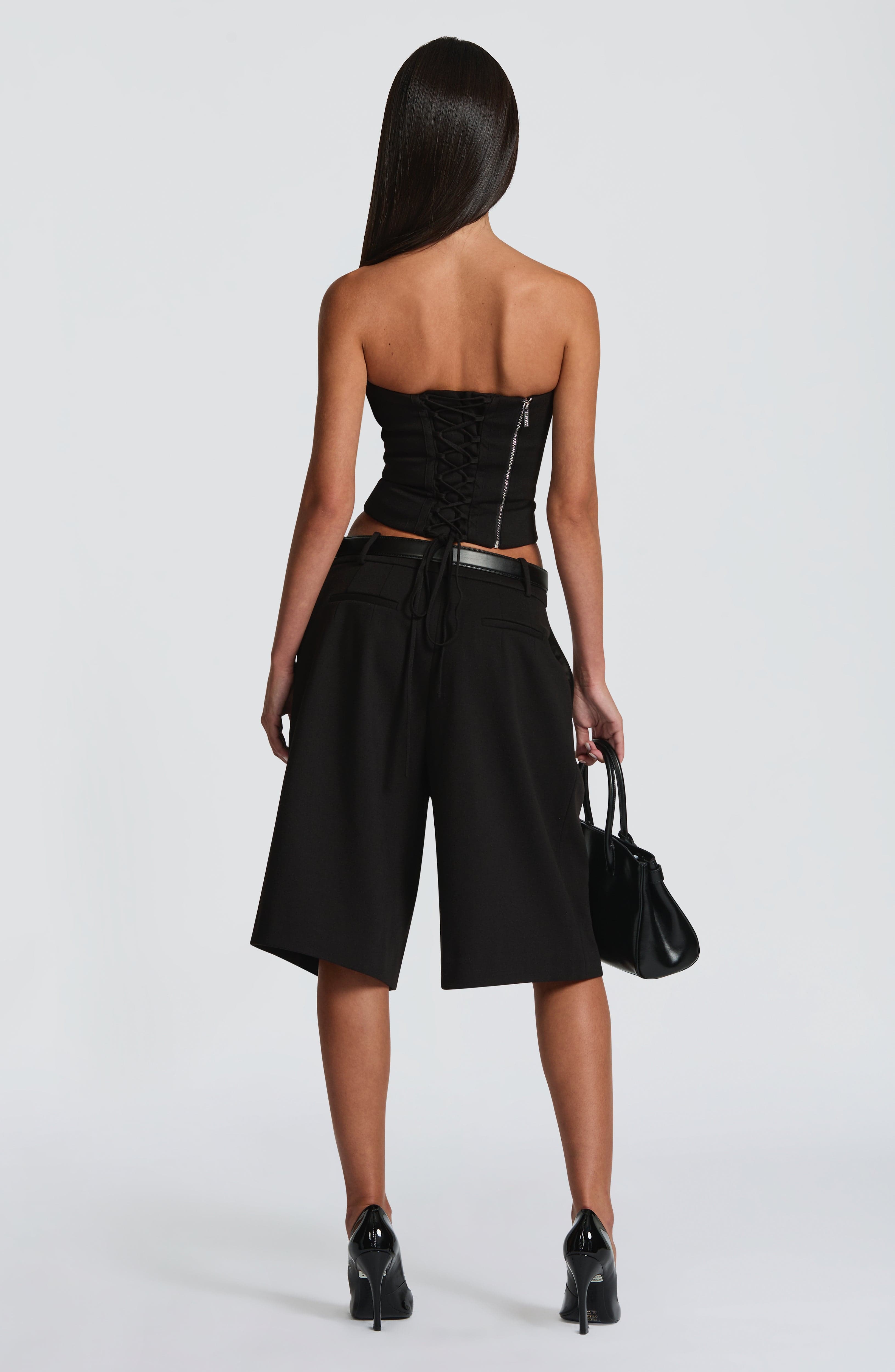 Ausra Bermuda Shorts - Black