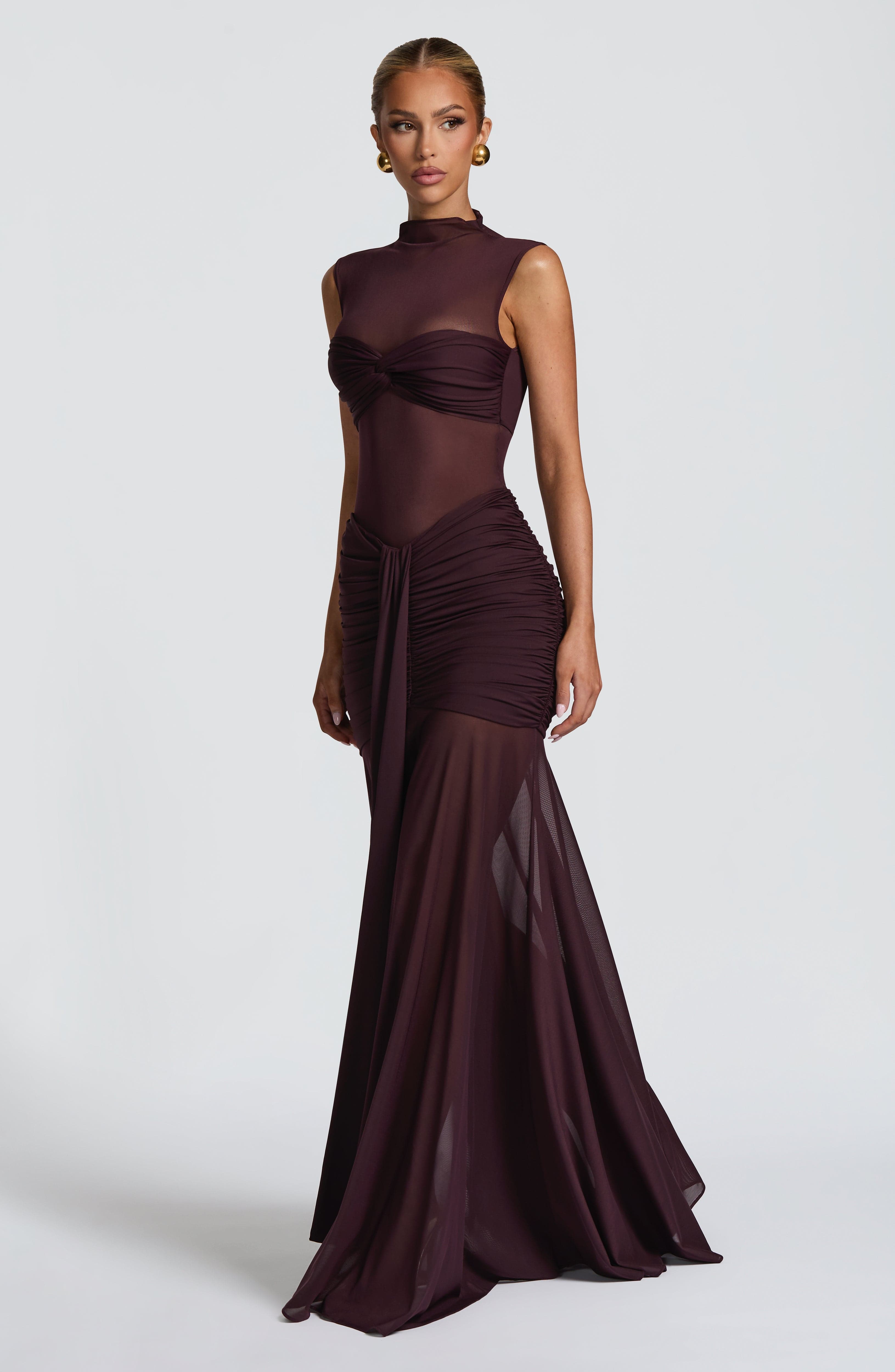 Fae Maxi Skirt - Plum