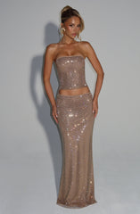 Hali Maxi Skirt - Gold