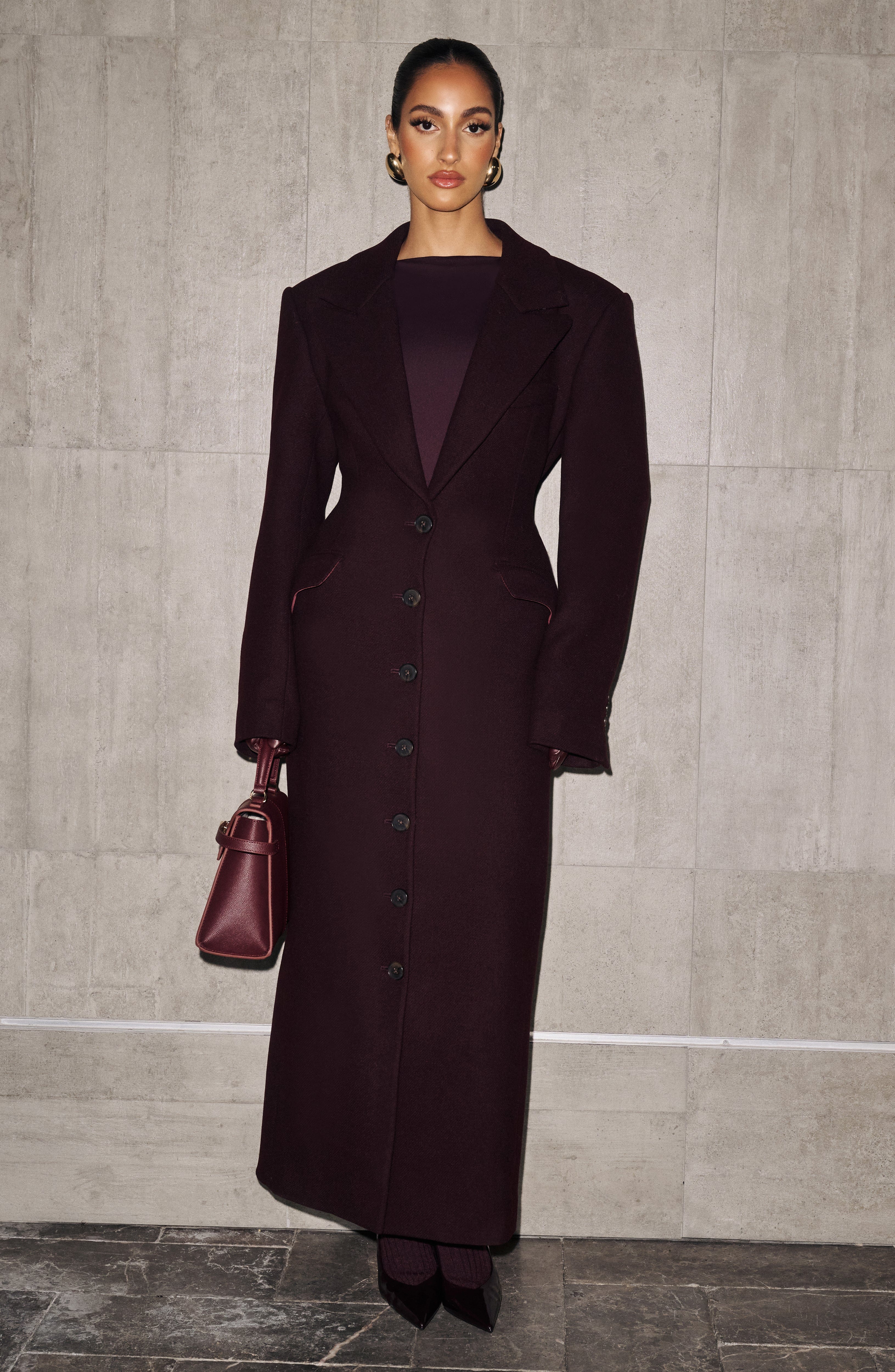 Ursula Coat - Plum
